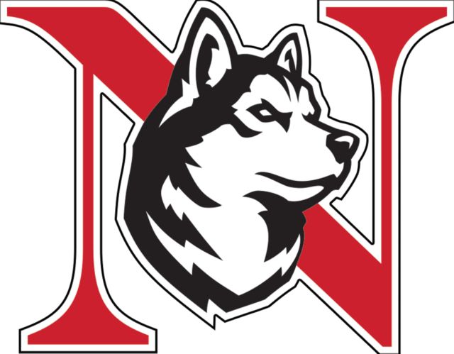 Northeastern Medium Decal Northeastern Monogram King Husky Lock Up - ONLINE ONLY