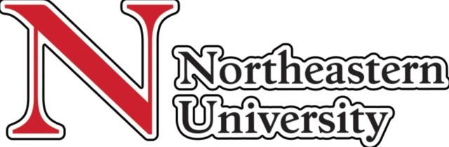 Northeastern Medium Decal Northeastern University N Wordmark - ONLINE ONLY