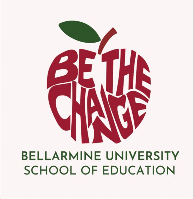 Bellarmine Medium Decal Bellarmine SOE Be the Change Apple Stacked - ONLINE ONLY