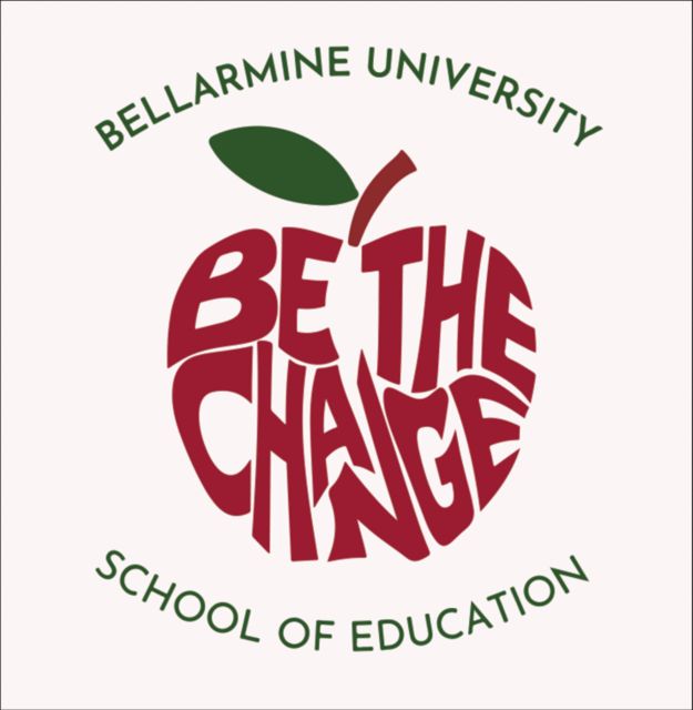 Bellarmine Medium Decal Bellarmine SOE Be the Change Apple Arched - ONLINE ONLY