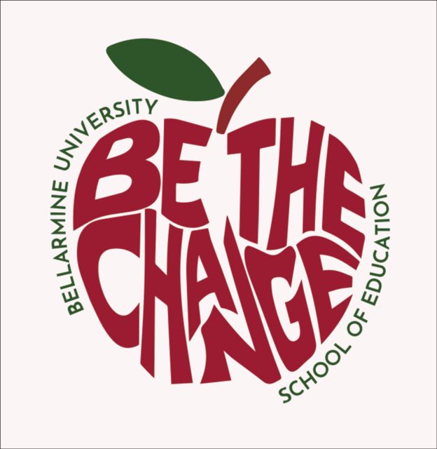 Bellarmine Large Decal Bellarmine SOE Be the Change Apple Wrapped - ONLINE ONLY