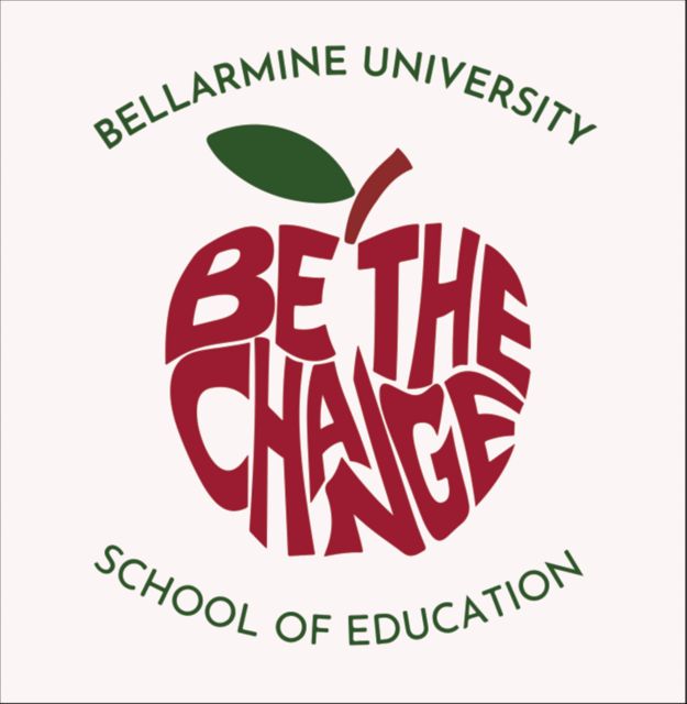 Bellarmine Large Decal Bellarmine SOE Be the Change Apple Arched - ONLINE ONLY