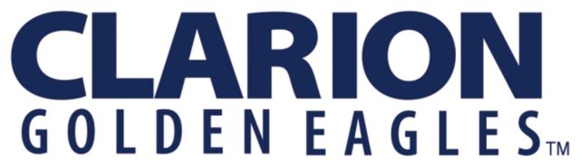 PennWest Clarion Medium Decal Clarion Golden Eagles Wordmark - ONLINE ONLY