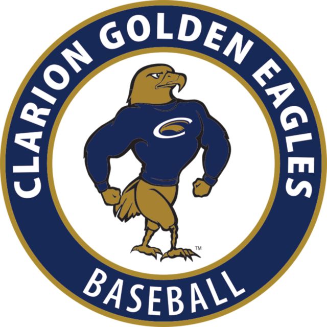 PennWest Clarion Medium Decal Clarion Golden Eagles Circle - Baseball - ONLINE ONLY