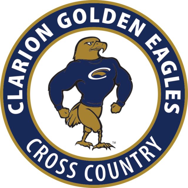 PennWest Clarion Medium Decal Clarion Golden Eagles Circle - Cross Country - ONLINE ONLY