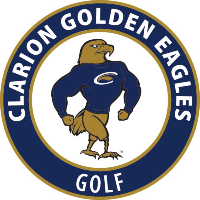 PennWest Clarion Medium Decal Clarion Golden Eagles Circle - Golf - ONLINE ONLY