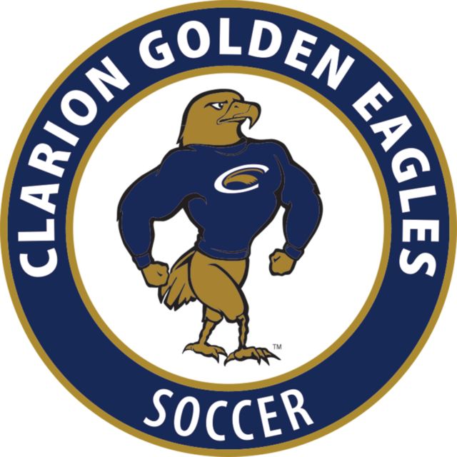 PennWest Clarion Medium Decal Clarion Golden Eagles Circle - Soccer - ONLINE ONLY