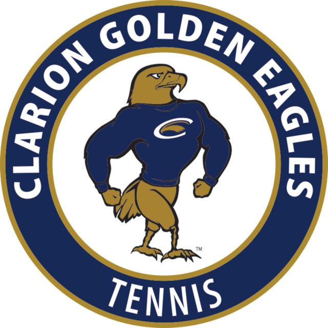 PennWest Clarion Medium Decal Clarion Golden Eagles Circle - Tennis - ONLINE ONLY