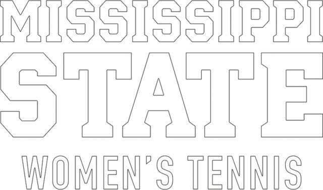 Mississippi State Medium Decal Mississippi State Stacked - Womens Tennis