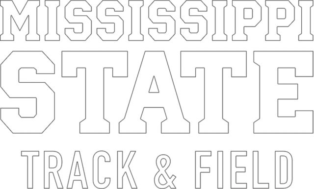 Mississippi State Medium Decal Mississippi State Stacked - Track and Field