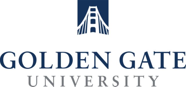 Golden Gate Medium Decal Golden Gate University Stacked - ONLINE ONLY