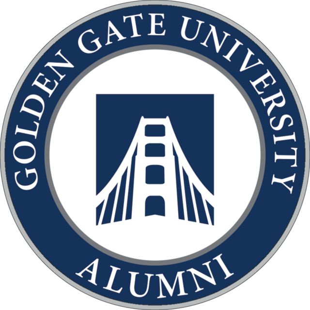 Golden Gate Medium Decal Alumni - Golden Gate University - ONLINE ONLY