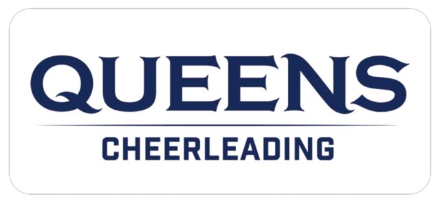Queens U of Charlotte Medium Decal Queens -  Cheerleading - ONLINE ONLY