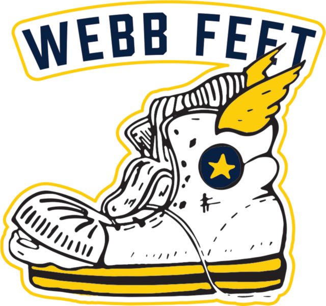 Webb School Medium Decal Webb Feet - ONLINE ONLY