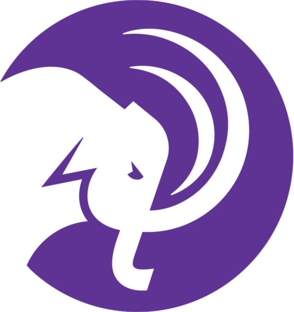 Amherst College Medium Decal Circle Mammoth Head - ONLINE ONLY