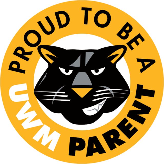 Wisconsin Milwaukee Large Decal Panther Head Proud To Be A UWM Parent - ONLINE ONLY