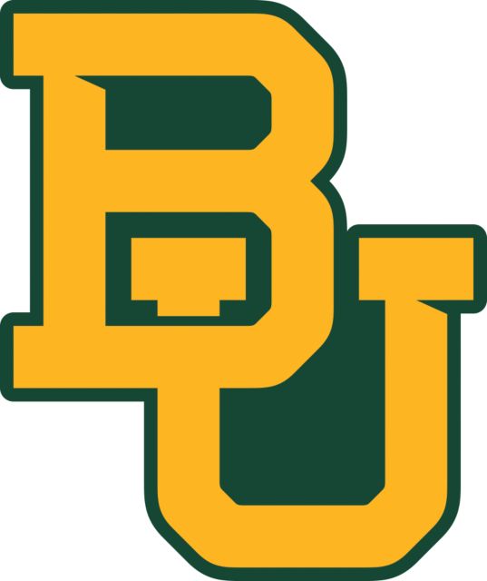 Baylor Extra Large Decal Interlocking BU - ONLINE ONLY