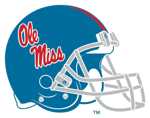 Ole Miss Large Decal Ole Miss Powder Helmet - ONLINE ONLY