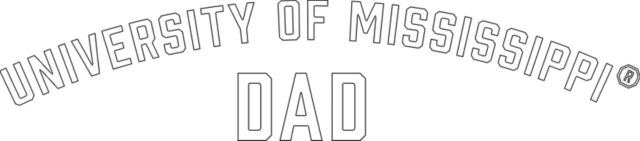 Ole Miss Large Decal University of Mississipppi Arch - Dad - ONLINE ONLY