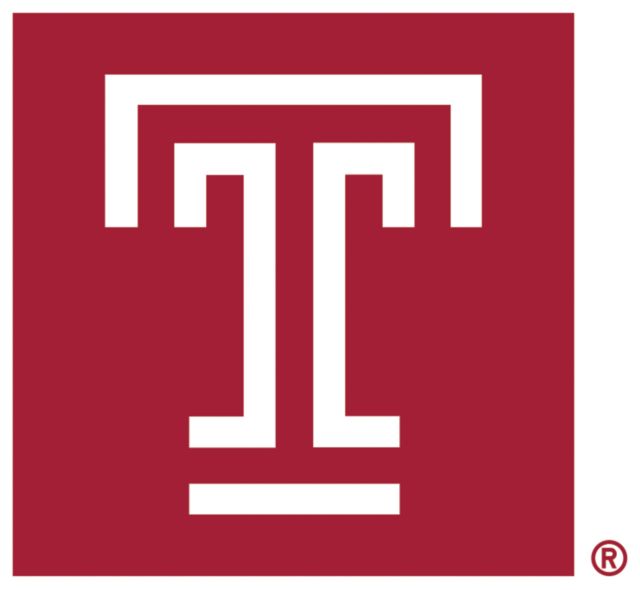 Temple Medium Decal T Marks - Temple University - ONLINE ONLY