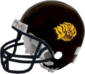 Arkansas Pine Bluff Riddell Replica Mini Helmet Golden Lion Head - ONLINE ONLY