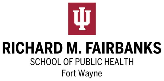 Indiana Medium Decal IU Fort Wayne Richard M Fairbanks School of Public Health Stacked - ONLINE ONLY