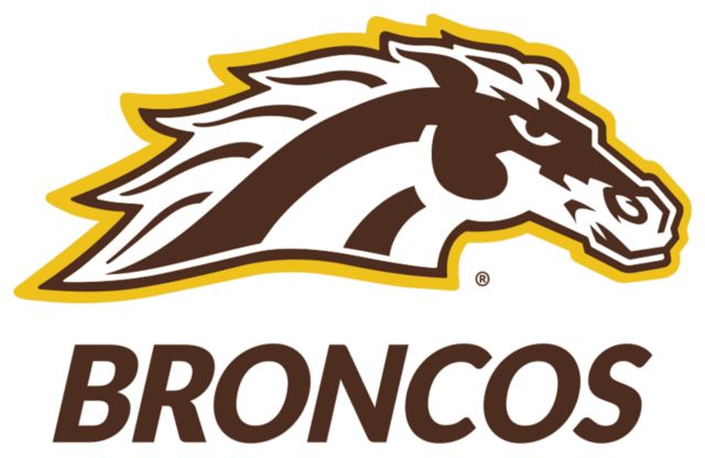 Western Michigan Medium Decal Broncos with Bronco Head Mascot - ONLINE ONLY