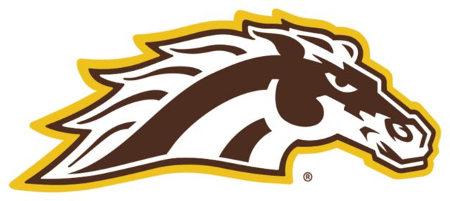 Western Michigan Medium Decal WMU Bronco Head Mascot - ONLINE ONLY
