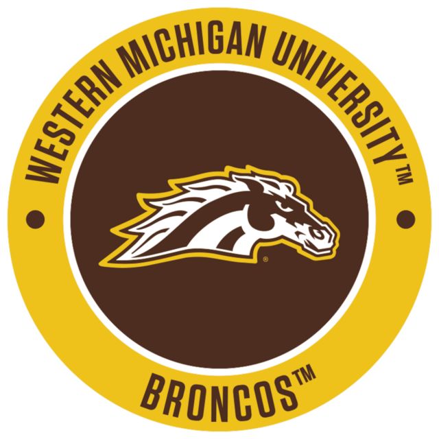 Western Michigan Medium Decal WMU Broncos Circle - ONLINE ONLY