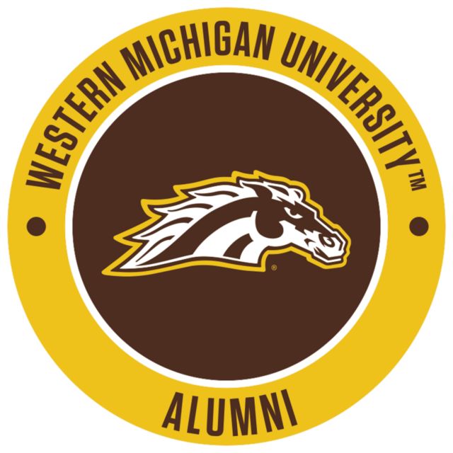 Western Michigan Medium Decal WMU Broncos Alumni Circle - ONLINE ONLY