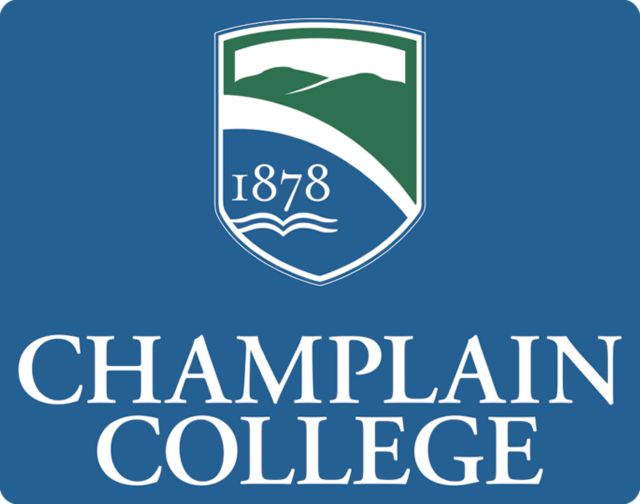 Champlain Medium Decal Champlain College w/ Shield Stacked - ONLINE ONLY