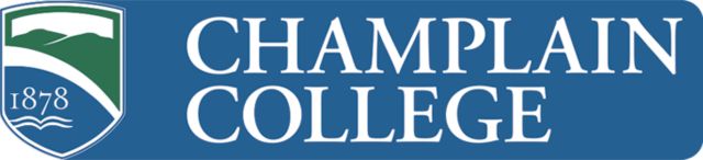 Champlain Medium Decal Champlain College w/ Shield Flat - ONLINE ONLY