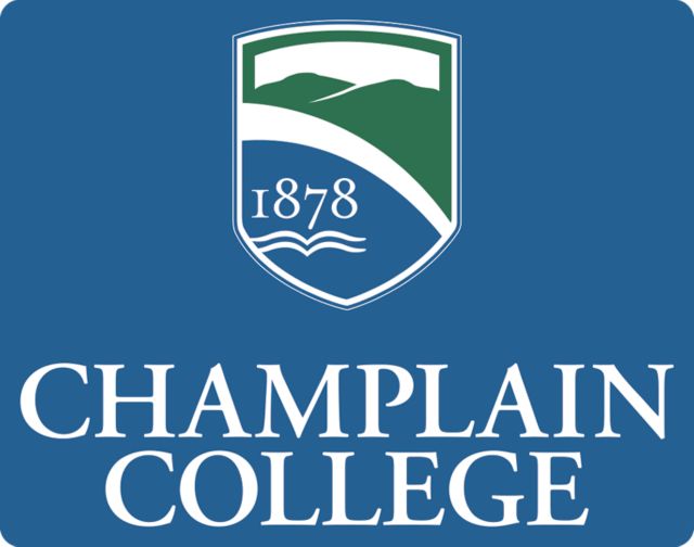 Champlain Large Decal Champlain College w/ Shield Stacked - ONLINE ONLY