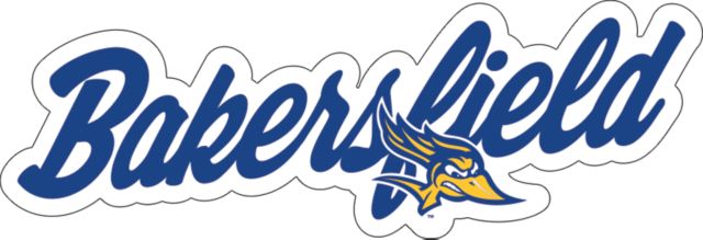 Cal State Bakersfield Large Decal Mascot Bakersfield Script  Wordmark - ONLINE ONLY