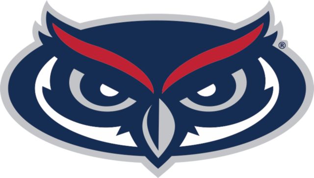 Florida Atlantic Medium Decal Florida Atlantic University Owl Mascot Primary Mark - ONLINE ONLY