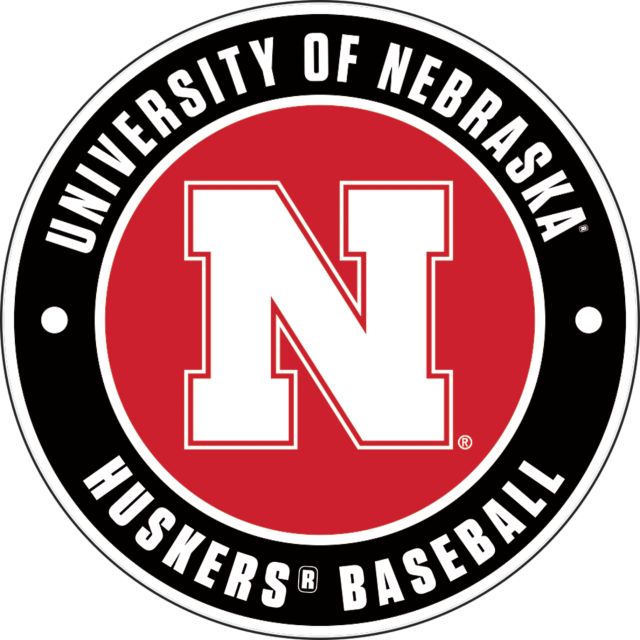 Nebraska Medium Decal Huskers Baseball - ONLINE ONLY