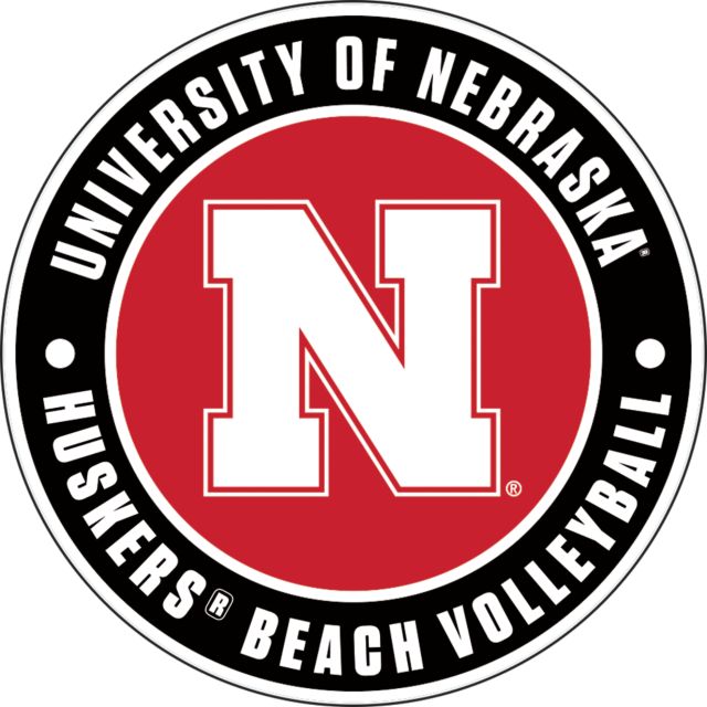 Nebraska Medium Decal Huskers Beach Volleyball - ONLINE ONLY