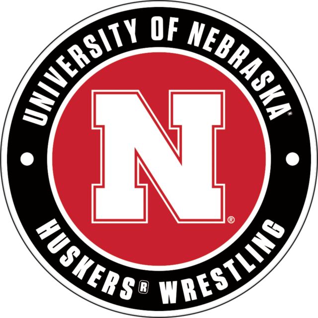 Nebraska Medium Decal Huskers Wrestling - ONLINE ONLY
