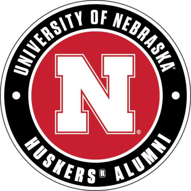 Nebraska Medium Decal Huskers Alumni - ONLINE ONLY