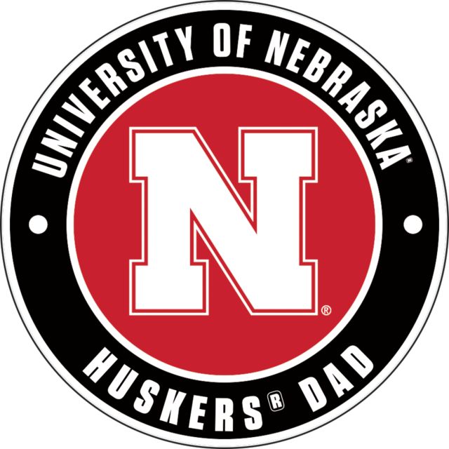 Nebraska Medium Decal Huskers Dad - ONLINE ONLY