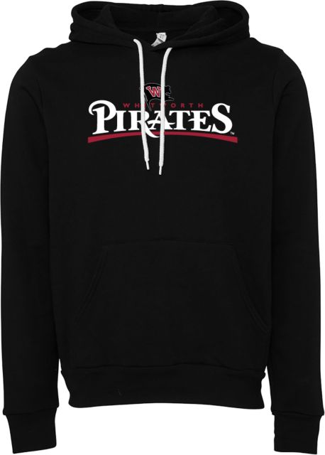 Whitworth Bella + Canvas Fleece Hood Whitworth Pirates Wordmark - ONLINE ONLY