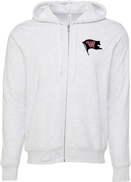 Whitworth Bella + Canvas Full Zip Hood Whitworth Flag - ONLINE ONLY,,