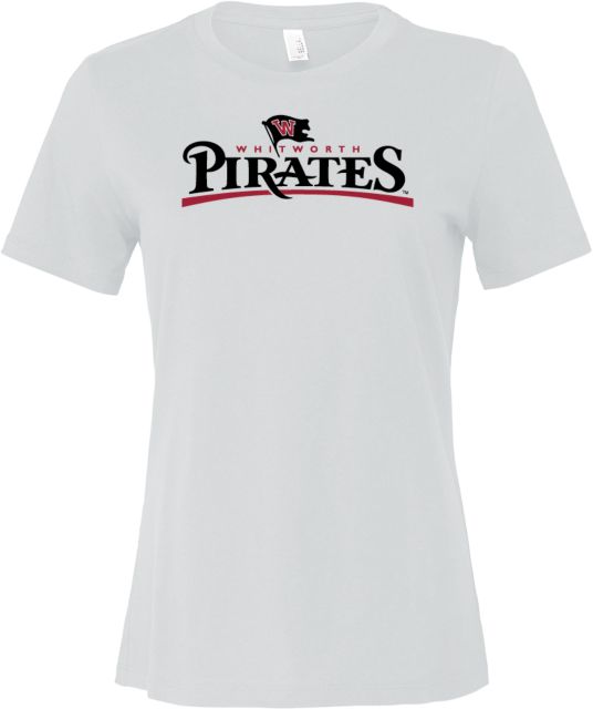 Whitworth Bella + Canvas Womens Relaxed Cotton T Shirt Whitworth Pirates Wordmark - ONLINE ONLY