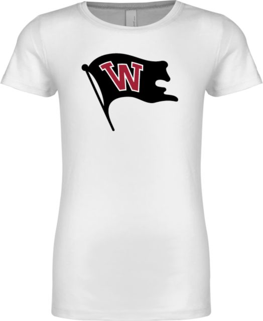 Whitworth Next Level Girls Fashion Fit T Shirt Whitworth Flag - ONLINE ONLY
