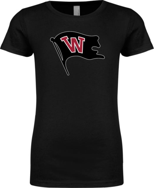 Whitworth Next Level Girls Fashion Fit T Shirt Whitworth Flag - ONLINE ONLY