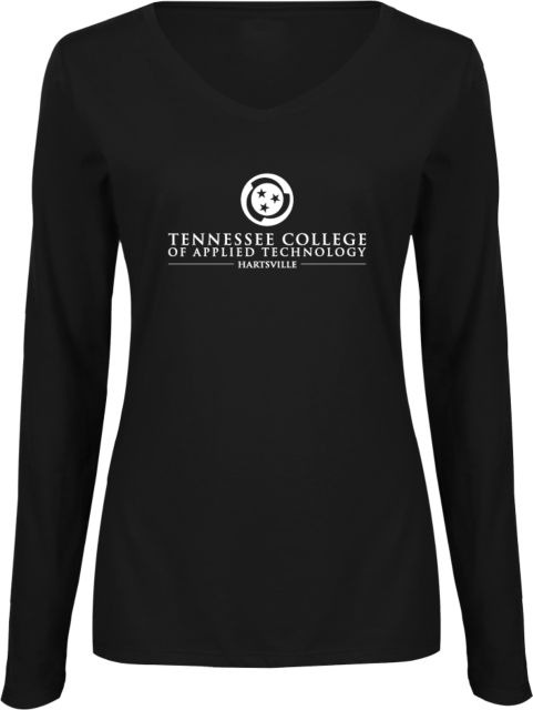 Hartsville Ladies Long Sleeve V Neck Tee TCAT Vertical - ONLINE ONLY