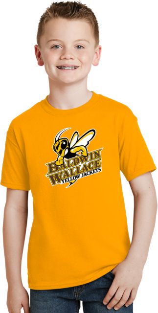 Baldwin Wallace Youth T Shirt Baldwin Wallace Yellow Jackets Primary Athletics - ONLINE ONLY
