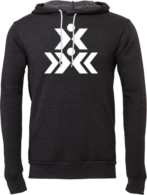 Baldwin Wallace Bella + Canvas Heather Fleece Hood Baldwin Wallace Stunt - ONLINE ONLY