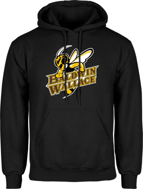 Baldwin Wallace Fleece Hoodie Baldwin Wallace with Mascot Wordmark ONLINE ONLY