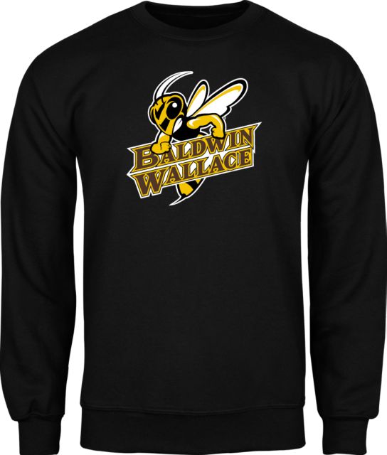 Baldwin Wallace Fleece Crew Baldwin Wallace with Mascot Wordmark - ONLINE ONLY